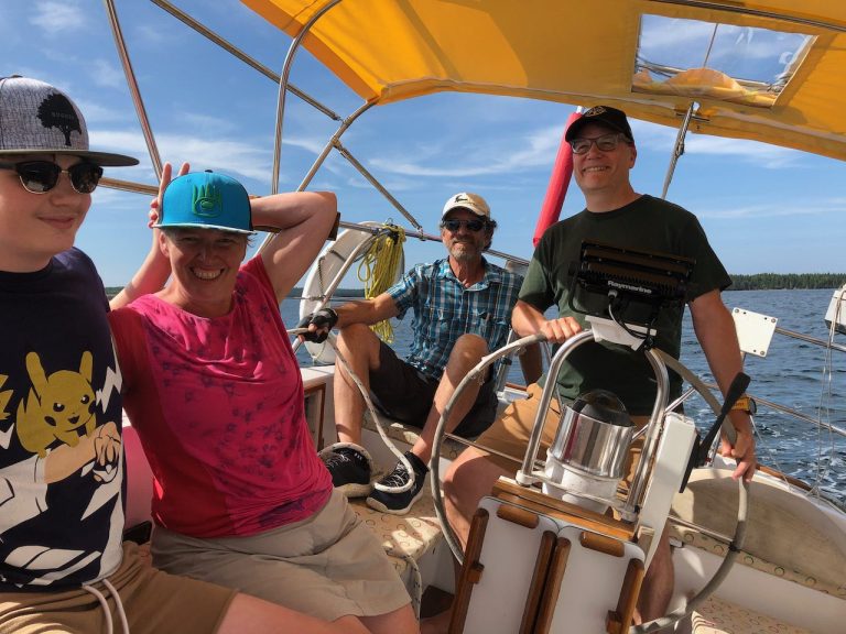 Sailing fun for the whole family on Cape Breton's Bras d'Or Lake, in Nova Scotia