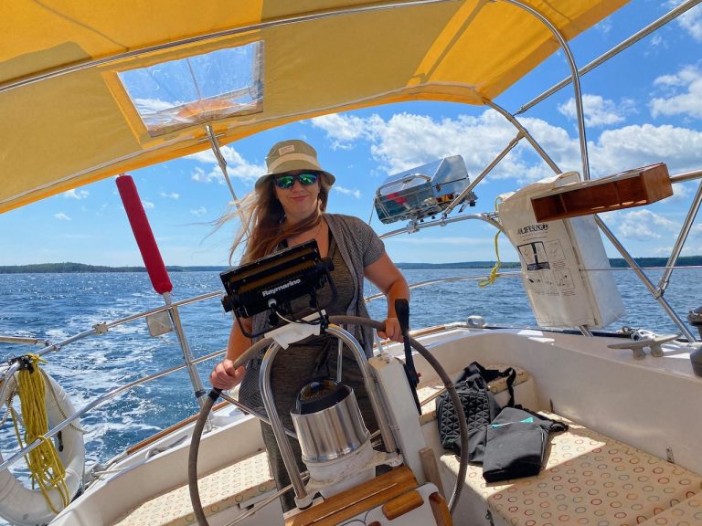 Exciting, invigorating, refreshing sea air, sailing on Bras d'Or Lake, Cape Breton, Nova Scotia.
